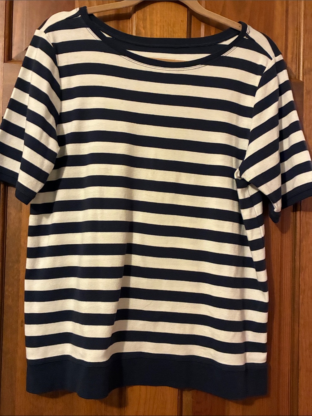 Pendleton Navy and White Striped Short-Sleeve Tee